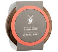 MÜHLE Ciotola di legno con sapone da barba Pompelmo e menta 65 g