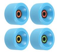 65mm 78A long board Ruote con ABEC-11 Cuscinetti,4pz Morbide Cruiser Ruote,Blu