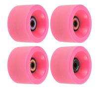 65mm 78A long board Ruote con ABEC-11 Cuscinetti,4pz Morbide Cruiser Ruote,Rosa
