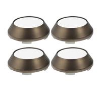 65mm Diametro Auto Ruota Centro Mozzo Cappucci Bronzo Tono Bianco - 4pz