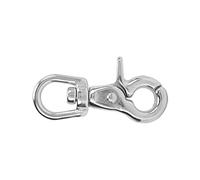 65mm Ganci a Scatto in Acciaio Inossidabile con Girevole | Design antiruggine, Facile da usare, Presa , Ideale per portachiavi, Utile per guinzagli per cani
