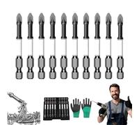 65mm Single Head Hexagon Shank Screwdriver Bits, Magnetic Screwdriver Drill Bit Set, PH2 Cross Head Tips Anti Slip Impact Screwdrivers Bits Set for Home Improvement Power Tools
