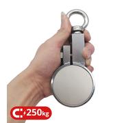 65mm x 25mm Neodimio Recupero Magnete Metal Detector Tesoro Caccia 250kg Pull