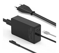 65W 15V 4A Caricatore per Microsoft Surface Pro X/Pro 3/Pro 4/Pro 5/Pro 6/Pro 7/Pro 8,Surface Laptop1/2/3/4, Surface Book1/2, Surface Go,Con Port USB Caricabatterie Alimentatore