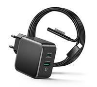 65W Alimentatore Surface Pro 15V 4A Caricatore per Microsoft Surface Pro | Per Surface Pro 11/10/9/8/7/Pro 7+/6/5/4/3/X/2017 Surface Go 4/3/2/1 Surface Laptop 7/6/5/4/3/2/1 Book 3/2/1 con Port USB C