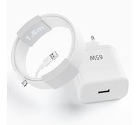 65W Caricatore Rapido con Cavo USB C 1.8M per OPPO Find X3 Neo X2 Pro Reno7 5G Reno6 Reno4, Caricatore Rapido Charge VOOC con Cavo USB Type C per realme GT NEO 2 7 Pro X50 OnePlus Nord CE 2 9 8T