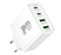 65W Caricatore USB C, 4-Porte GaN Caricabatterie Rapido per MacBook Pro 16/15/14/13 Zoll, MacBook Air M1/M2/M3/M4, iPhone 17/Air/16/15 Pro Max, iPad, Samsung, Pixel, Alimentatore Charger USBC USB-A