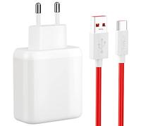 65W Caricatore usb con Cavo USB C 1M per SUPER VOOC Charge,Caricatore Rapido Charge con Cavo USB Type-C per OnePlus 10Pro Nord CE 3 2 Lite,OPPO Find X5 X3Neo/Pro/Reno 12F 11F 10Pro,realme GT NEO 2 Pro