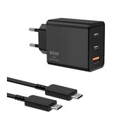65W Charger with 2M 5a Type-c Cable 3Porte Caricabatterie USB C, Gcstnn Rapido Caricatore per Samsung Galaxy S24 Ultra/S24+/S24/S23/S22/S21/S20, A55/A54/A25/A15, Z Fold 6, iPhone iPad, Google Pixel