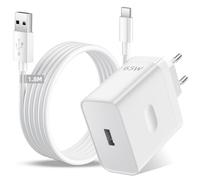 65W SUPER VOOC Caricatore Rapido con 6A Cavo USB C 1.8M per OPPO A40M A40 A80 A18/Reno13FS/12FS/11F/10/ Find X5 X3/2Neo/Pro,Caricatore Rapido Charge VOOC con Cavo USB Type-C per realme 12+ per OnePlus