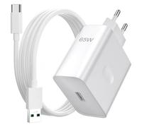 65W SUPER VOOC Caricatore Rapido con 6A Cavo USB C 1.8M per OPPO A5 Pro A40M A40 A18/Reno13FS/12FS/11F/10 Pro,Caricatore Rapido Charge VOOC con Cavo USB Type-C per realme C65 12+ per OnePlus 13 12