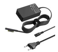 65W Surface Pro Caricatore per Microsoft Surface Pro 8/X/7/6/5/4/3,Surface Book 2/1, Surface Laptop 5/4/3/2/1 Studio, compatibile con Microsoft Charger 65 W, USB Type A 2 Pin NA