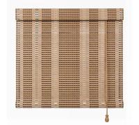 65x200cm Gran Tenda a Rullo in Bambù - 75% di Protezione contro la Luce Solare - Privacy e Sombra Decorativa - Montaggio Stabile