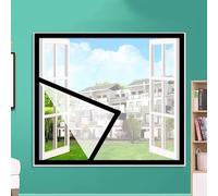 65x85cm, Zanzariera per finestra, rete a maglia per mosche e zanzare, protegge il bambino e la famiglia dagli insetti volanti