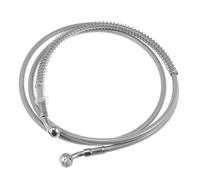 66.93" 10mm Moto Idraulico Freno Tubo Olio Tubo Flessibile Argento Tono