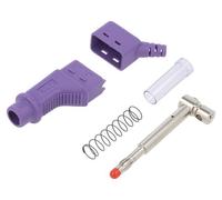 66.9328-26 maschio 4mm banane 32A viola 2,5mm² montaggio: su cavo STÄUBLI