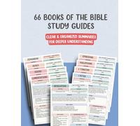 66 Books of the Bible Study Guides: Clear & Organized Summaries for Deeper Understanding