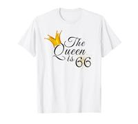 66° Compleanno Festa La Regina è 66 Idee Regalo Per Lei Maglietta