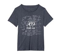 66° Compleanno - radice di 4356 Matematica Nerd Matematica Maglietta, Donna Plus-Size, Pervinca, 2X