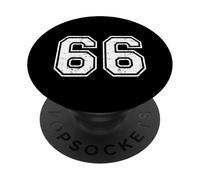 66 Numero Sessantasei Sport di Squadra Grunge Varsity Matching PopSockets PopGrip Adesivo