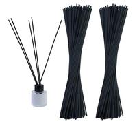 66 Pezzi Bastoncini Rattan per Profumatore Ambiente,30 cm x 3 mm Nero Diffusore Bastoncini di Ricambio,Bastoncini per Aromaterapia,Bastoncini per diffusore fragranza