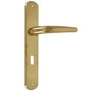 Maniglia Porta interna con Placca Moderno Cromo Satinato Torino Forme 8/90 C02