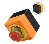 660V 10A Cover Rosso Fungo Segnale Emergenza Stop Pulsante Switch Dpst Hot Saldi