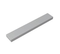 6636 Piastrella con scanalatura 1x6, Grigio bluastro chiaro, 50 pezzi | Compatibile con LEGO 6636. Per completare set e creare modelli MOC o fai-da-te