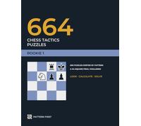 664 Chess Tactics Puzzles: Rookie 1. 600 puzzles sorted by pattern and a 64-square final challenge. Beginner level for kids and adults.