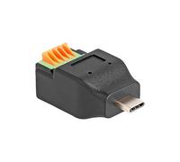 66456 - Adattatore da USB Type-C(TM) 2.0 maschio a morsettiera con pulsante