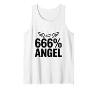 666% Angelo Divertente Umorismo Oscuro Canotta