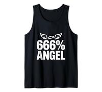 666% Angelo Divertente Umorismo Oscuro Canotta
