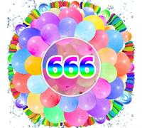 666 PCS Gavettoni, Bombe D'acqua Autosigillanti， Palloncini D'Acqua, Bombe D'Acqua Riempimento 60 Secondi, Colorato Bombe Dacqua Palloncini, per Estive Piscina Spiaggia Giardino Gioco