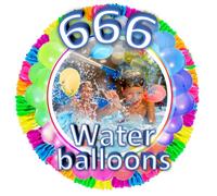 666 PCS Palloncini d'Acqua, Colorato Bombe Dacqua Palloncini, Palloncini Acqua Autosigillanti, Water Balloons, Bombe Acqua Autosigillanti, Adatto per Giochi Acqua Bambini, Spiaggia, Piscina (M1)