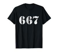 667 Il Vicino Del Diavolo- Umorismo Oscuro - vintage Maglietta