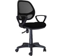 Poltrona direzionale forata nera new manager