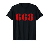 668 Il Vicino Del Diavolo- Umorismo Oscuro - vintage Maglietta