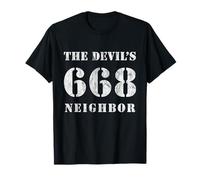 668 The Devil's Neighbor- Umorismo Oscuro - v2 Vintage Maglietta