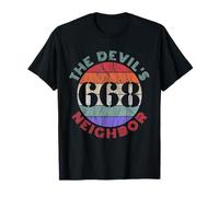 668 The Devil's Neighbor- Umorismo Oscuro - v4 Maglietta