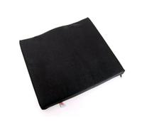 66Fit, Cuscino sedia a rotelle in PVC, colore: Nero, 41 X 47 X 5.5 cm