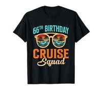 66th Birthday Cruise Squad 66 Anni Compleanno Crociera Maglietta