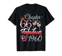 66th Birthday Queen Chapter 66 Fabulous Since 1960 Women Maglietta