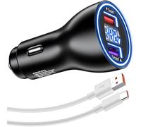 66W Caricabatterie Auto USB con Cavo USB C per Honor 400 5G, SuperCharge Caricatore Auto Adattatore 1Metro Cavo 6A Ricarica Rapida per HONOR 70 Lite 200 90 Magic6 5 4 Lite Pro Pad 9 X8a X8b X9b Huawei