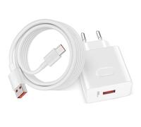 66W Caricabatterie per Honor 90 70 Magic V3 V2 RSR per Huawei Mate 40 30 Pro P30 Lite, 2m 6A Cavo di ricarica USB C Adattatore alimentazione per HONOR 200 90 Smart 70 Lite X6b X8a X7a X6a