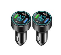 66W Caricatore Auto USB C, 4-porte Accendisigari USB C con ricarica rapida QC3.0