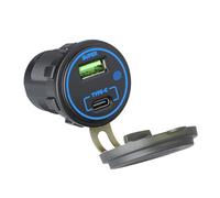 66W USB C PD30W E QC36W Presa di Ricarica Dell'automobile Con Touchable Switching E Multi Protezioni Per Veicoli 12V-24V Doppia Porta Auto