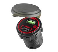 66W USB C PD30W E QC36W Presa di Ricarica Dell'automobile Con Touchable Switching E Multi Protezioni Per Veicoli 12V-24V Doppia Porta Auto