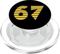 67 Antico Egitto Deserto Numero Semplice Disegno Grafico PopSockets PopGrip per MagSafe