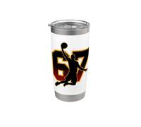 67 Basket Meme Six Seven Slam Dunk Boys Brain Rot Game Bicchiere termico in acciaio inox doppia parete
