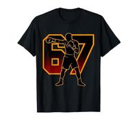 67 Boxe Divertente Boxer Six Seven Ragazzi Bambini Uomini Gen Alpha Meme Maglietta